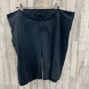 Columbia Black Board Shorts Hybrid Swim Quick Dry Beach Mens Size XL